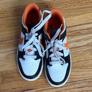 Nike Kids' Black, White, and Orange Sneakers